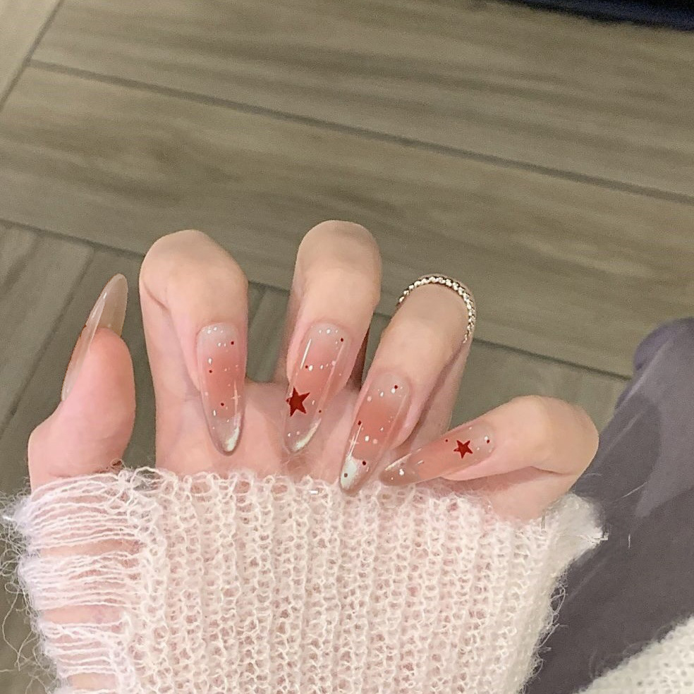 Nail Art Fake - 10pcs/bag Cat Magnetic Blush Effect Star