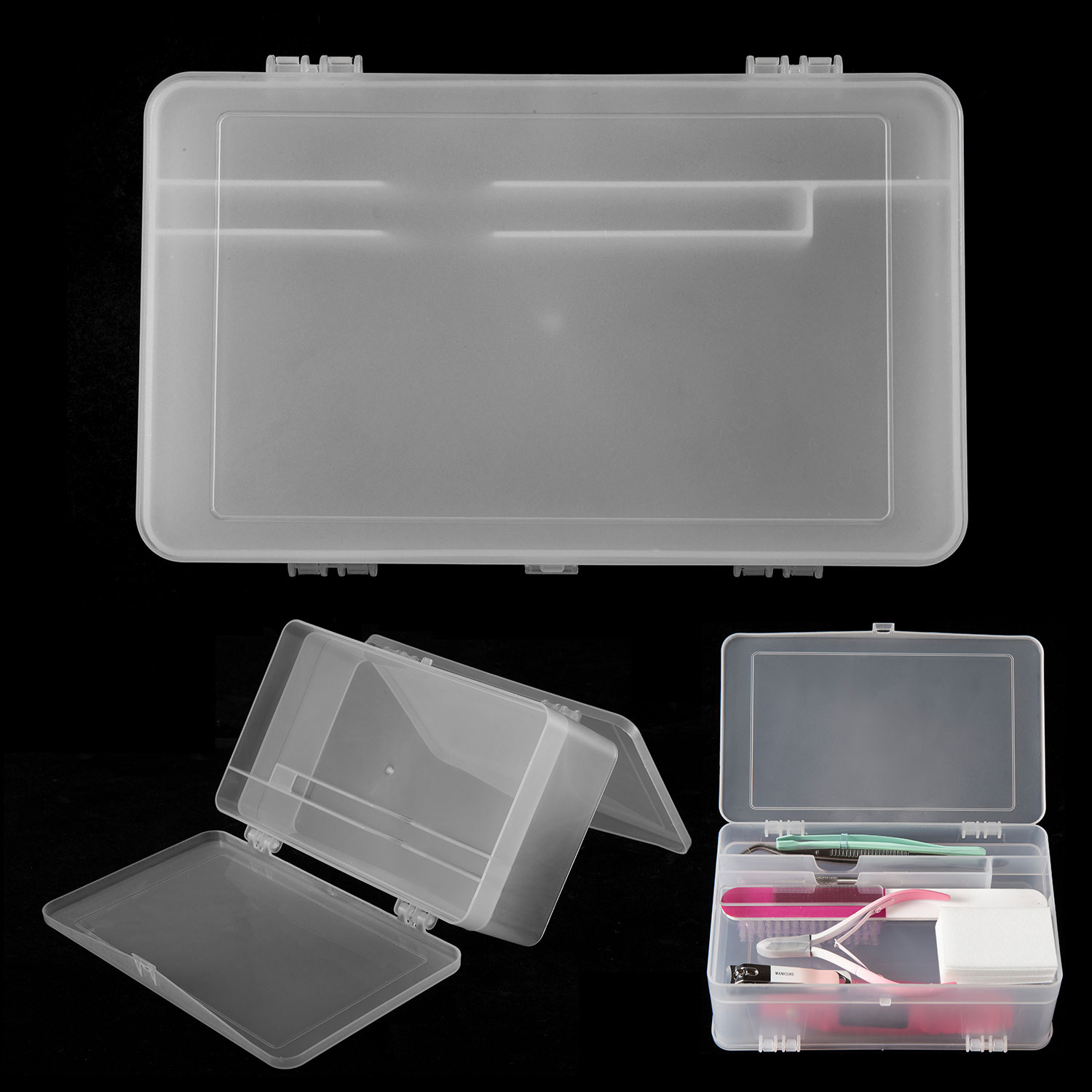 Dual-Open 2-Tier Super Capacit - Nail Art Simple recension och pris