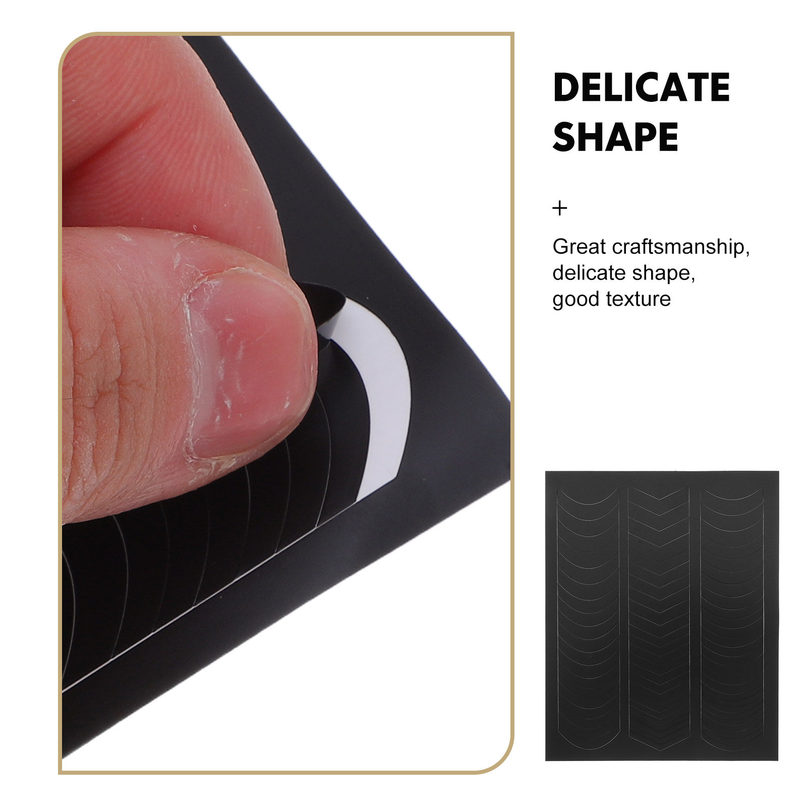 6Sheets French Tip Nail Sticke - Nail Art Simple Elegant recension och pris