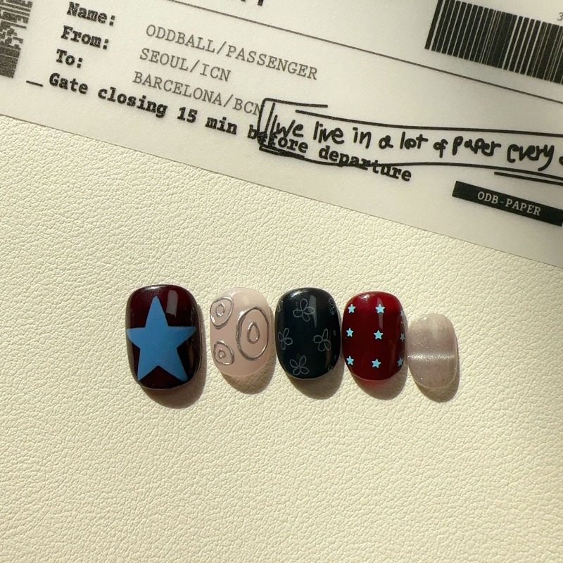 10PCS Handmade Ins Style Short - Nail Art Cat Eye Simple recension och pris