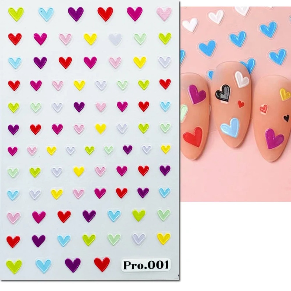 5d Embossed Nail Art Stickers  - Nail Art Valentines Day recension och pris