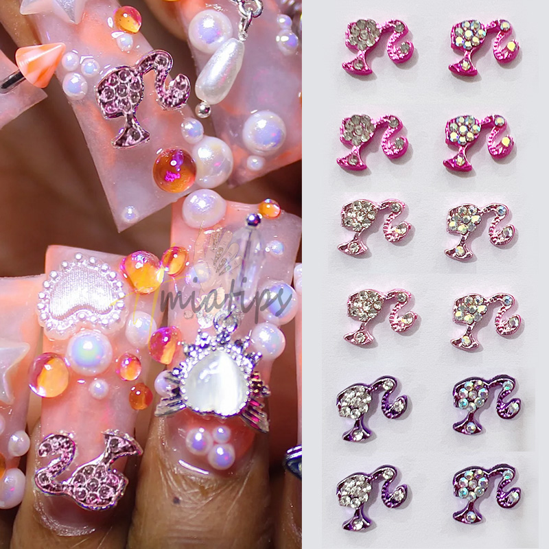 10pcs Luxury Girl Shiny Nail C - Nail Art Valentines Day recension och pris
