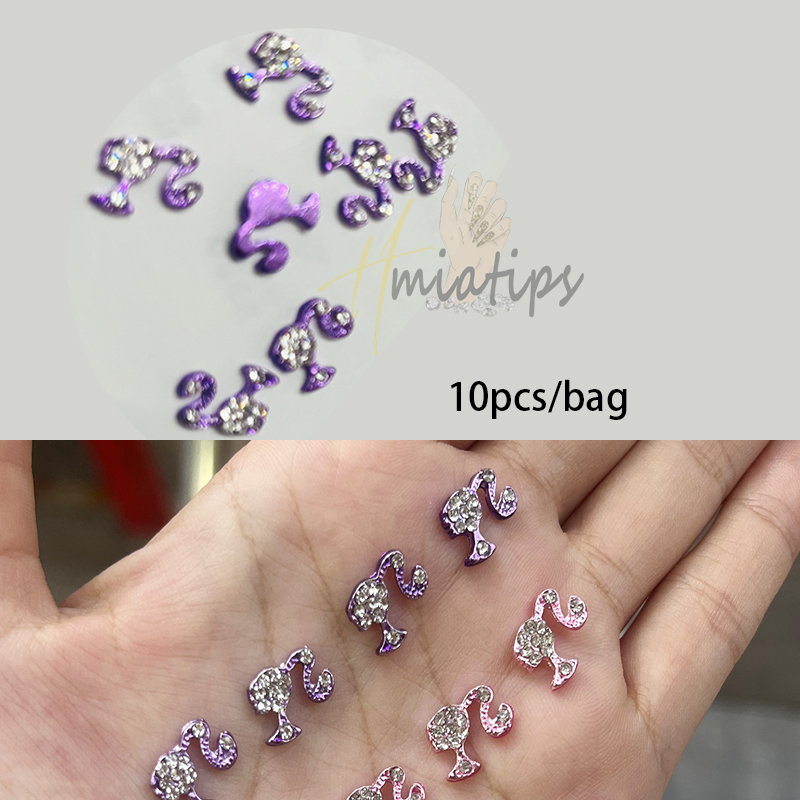 10pcs Luxury Girl Shiny Nail C - Nail Art Valentines Day recension och pris