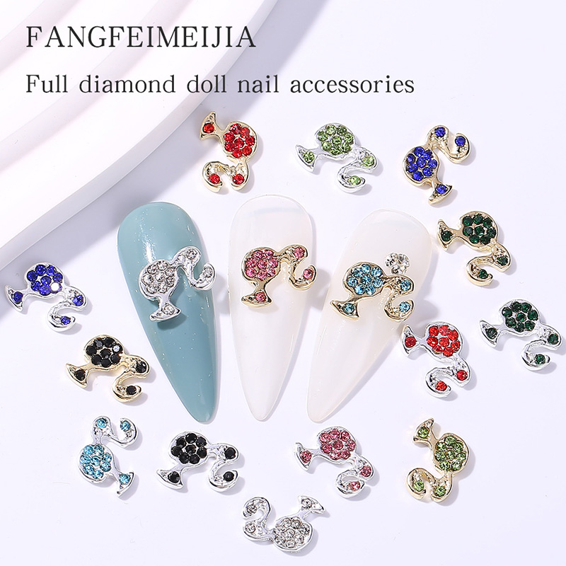 10pcs Luxury Girl Shiny Nail C - Nail Art Valentines Day recension och pris