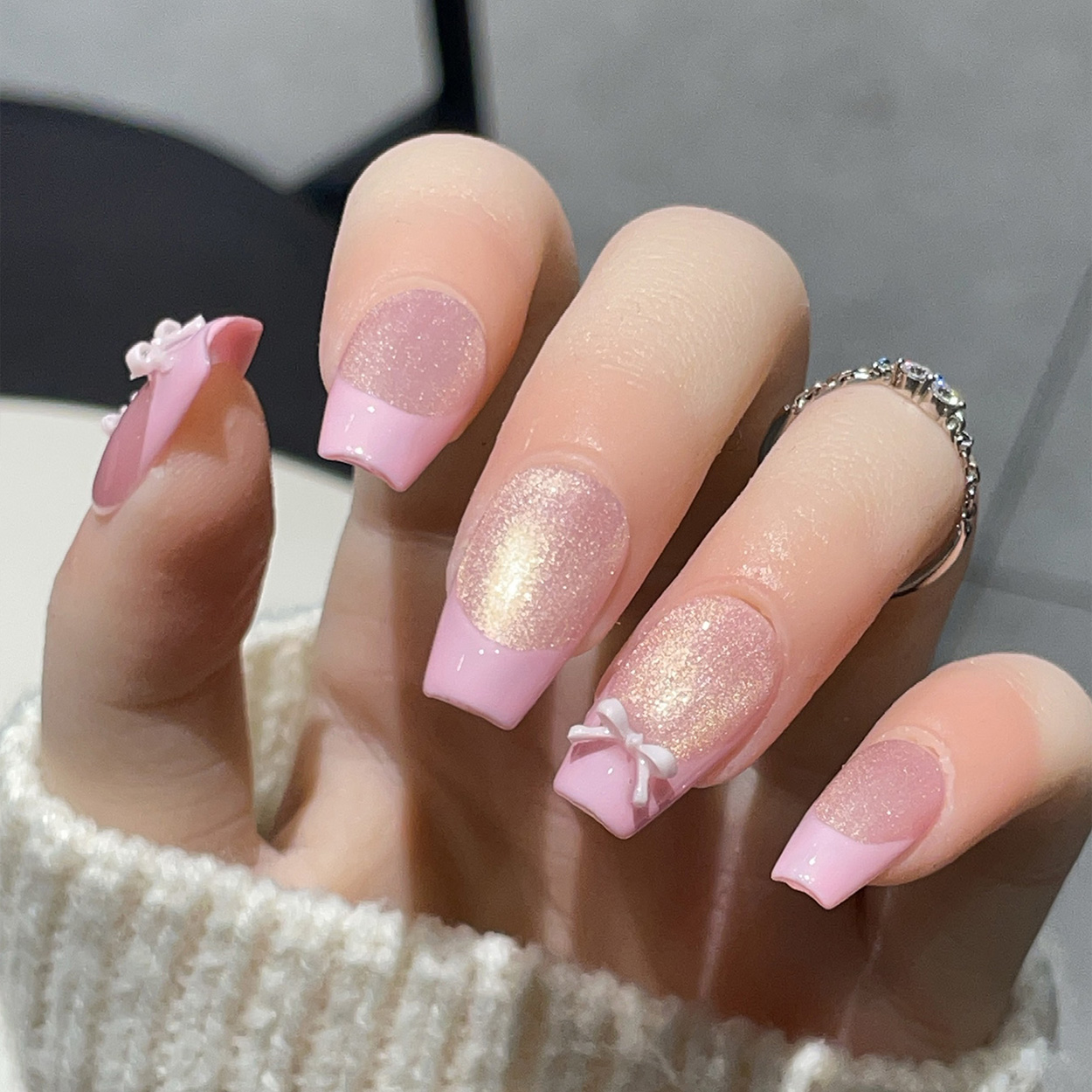 10pcs Short Trapezoid Handmade - Nail Art Simple Elegant recension och pris