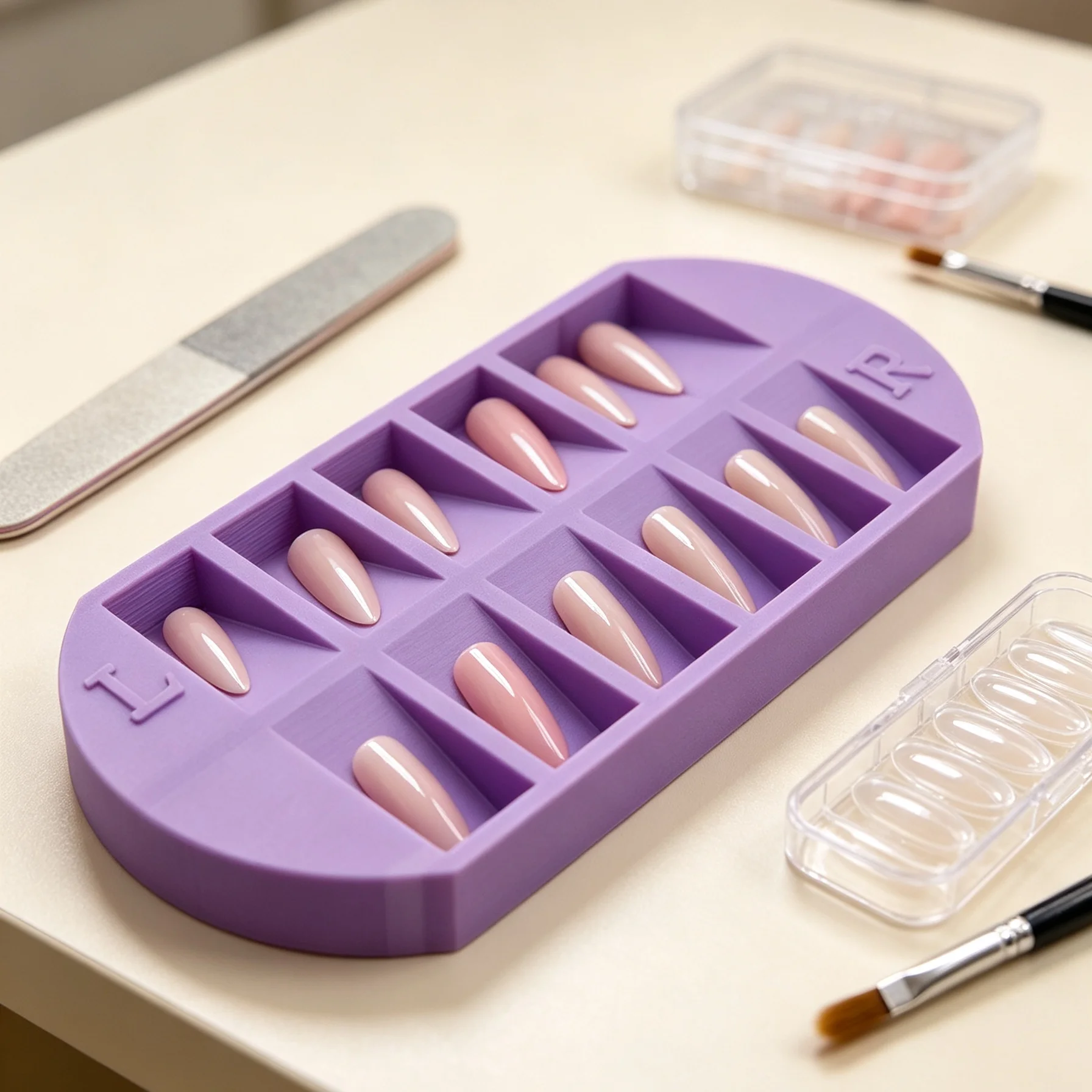 8-Grids Nail Tip Storage Tray  - Nail Art Simple recension och pris