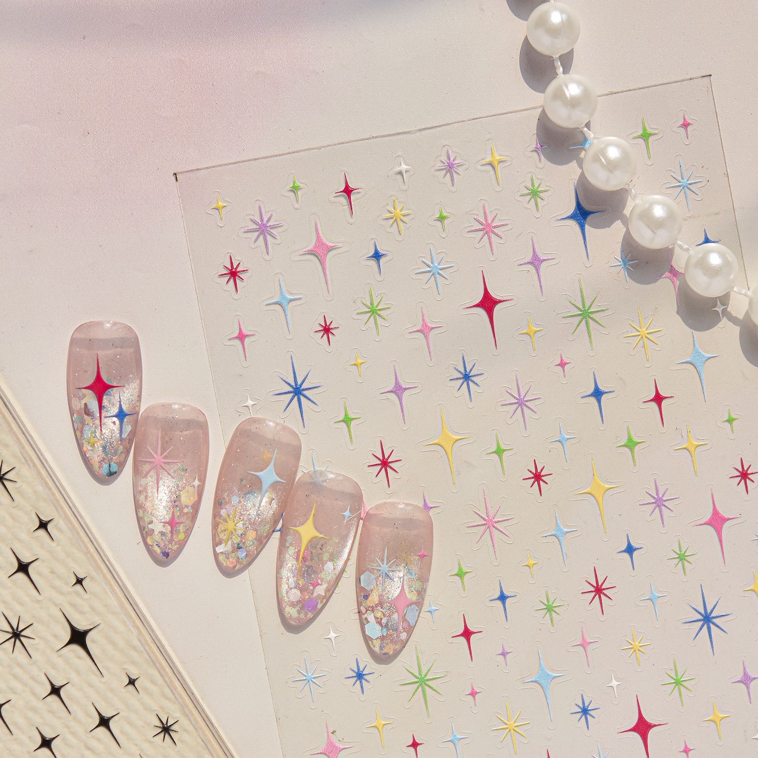 Star 5D Simple Bright Four Poi - Nail Art Simple Elegant recension och pris