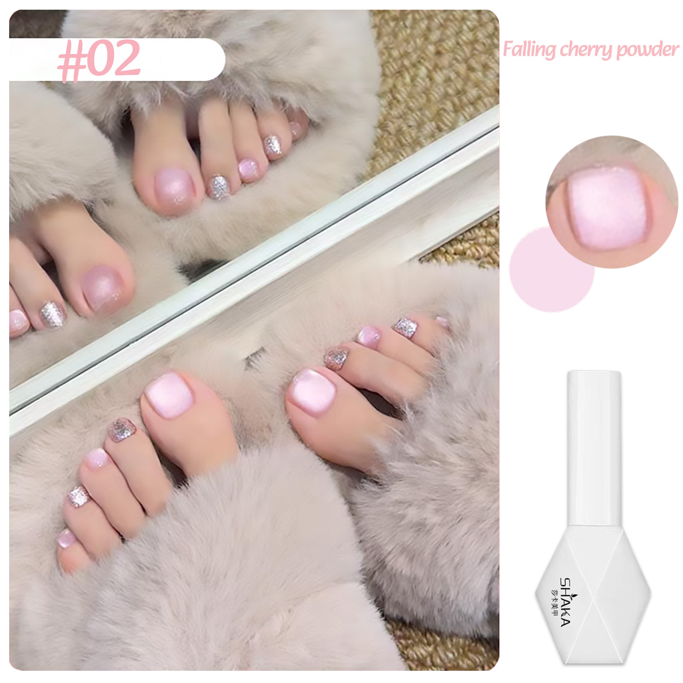 SHAKA 1pcs Summer Selection Sp - Nail Art Cat Eye Simple recension och pris