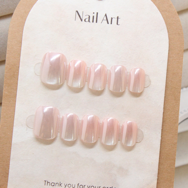 10 Pcs Women Handmade Press on - Nail Art Cat Eye Simple recension och pris