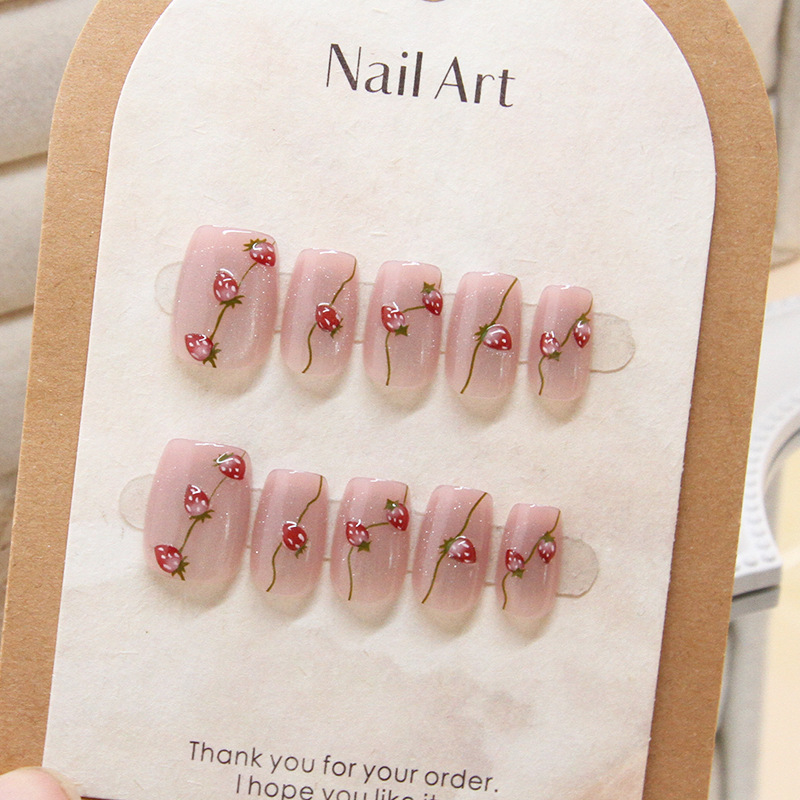10 Pcs Women Handmade Press on - Nail Art Cat Eye Simple recension och pris