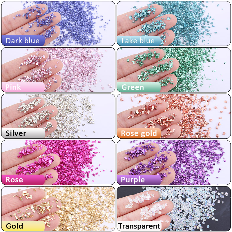 Epoxy Resin Colorful Metallic  - Nail Art Natural recension och pris
