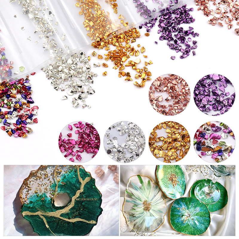 Epoxy Resin Colorful Metallic  - Nail Art Natural recension och pris