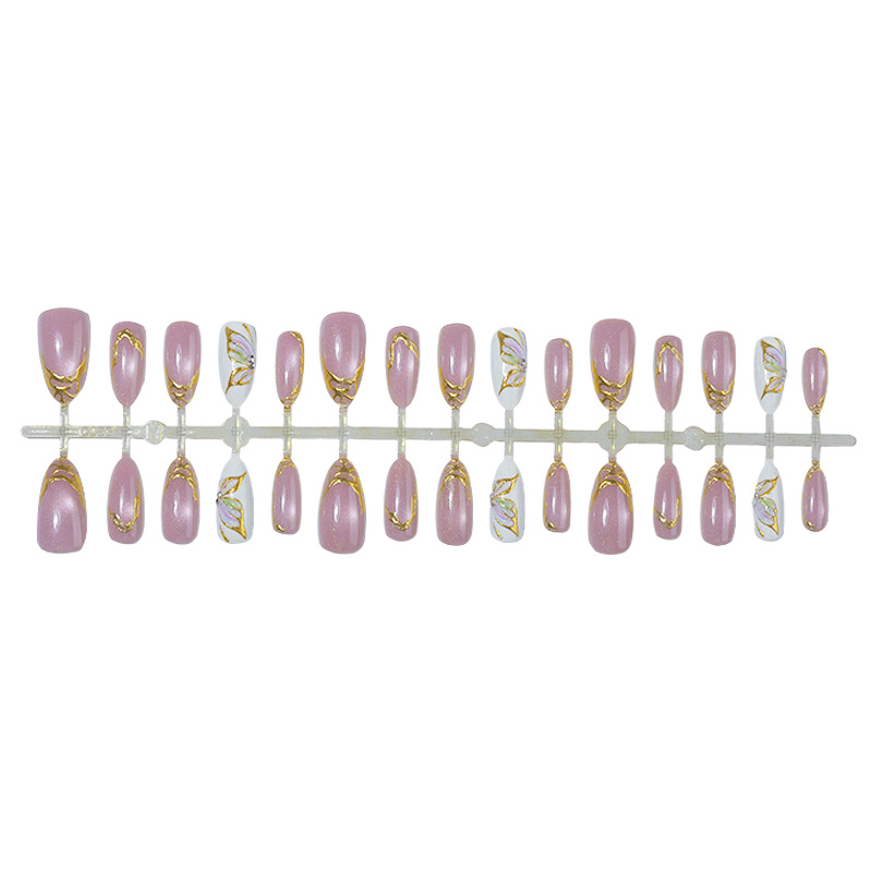 Cat Eye Almond False Nails Gol - Nail Art Cat Eye Simple recension och pris