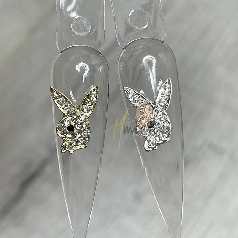 3D Bunny Heads Nail Charms Dec - Nail Art Valentines Day recension och pris