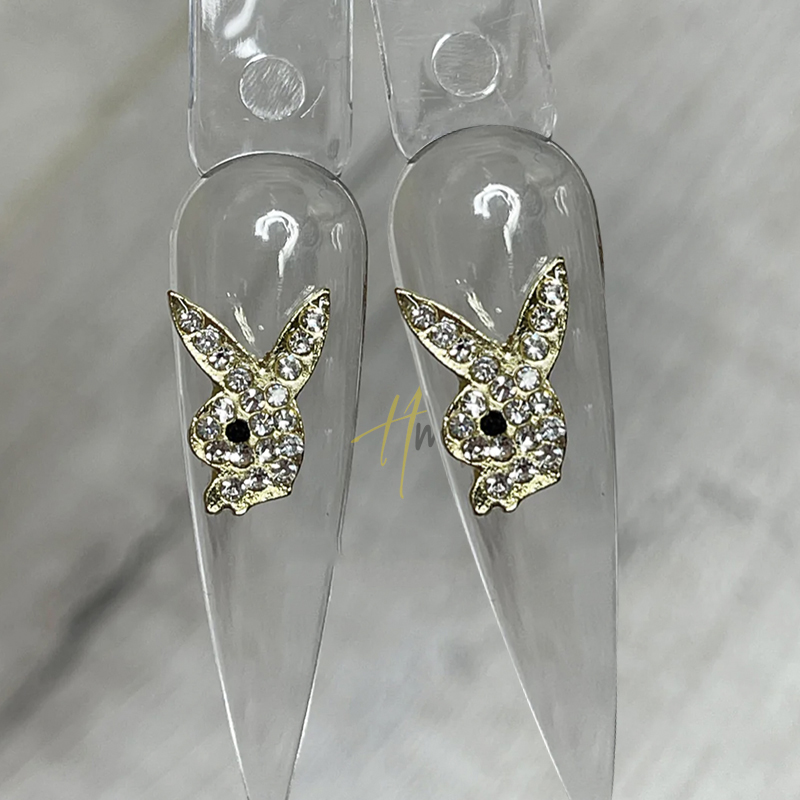 3D Bunny Heads Nail Charms Dec - Nail Art Valentines Day recension och pris