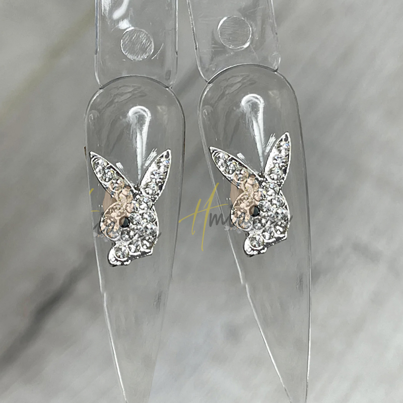 3D Bunny Heads Nail Charms Dec - Nail Art Valentines Day recension och pris