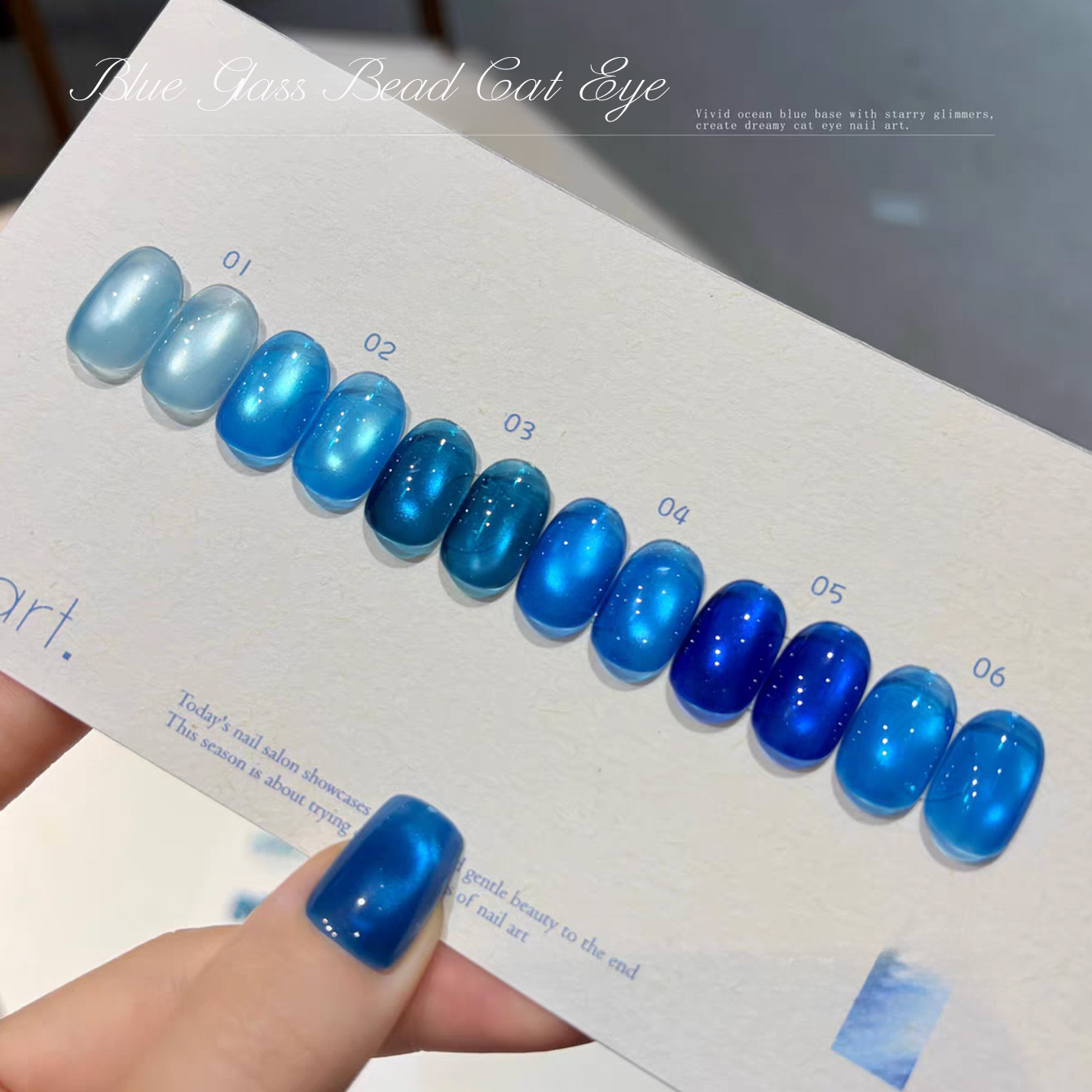 1pcs TC Summer Whitening Blue  - Nail Art Ice Blue recension och pris