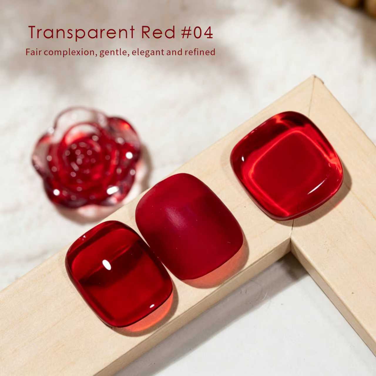 15ml Translucent Red Nail Poli - Nail Art Simple Elegant recension och pris