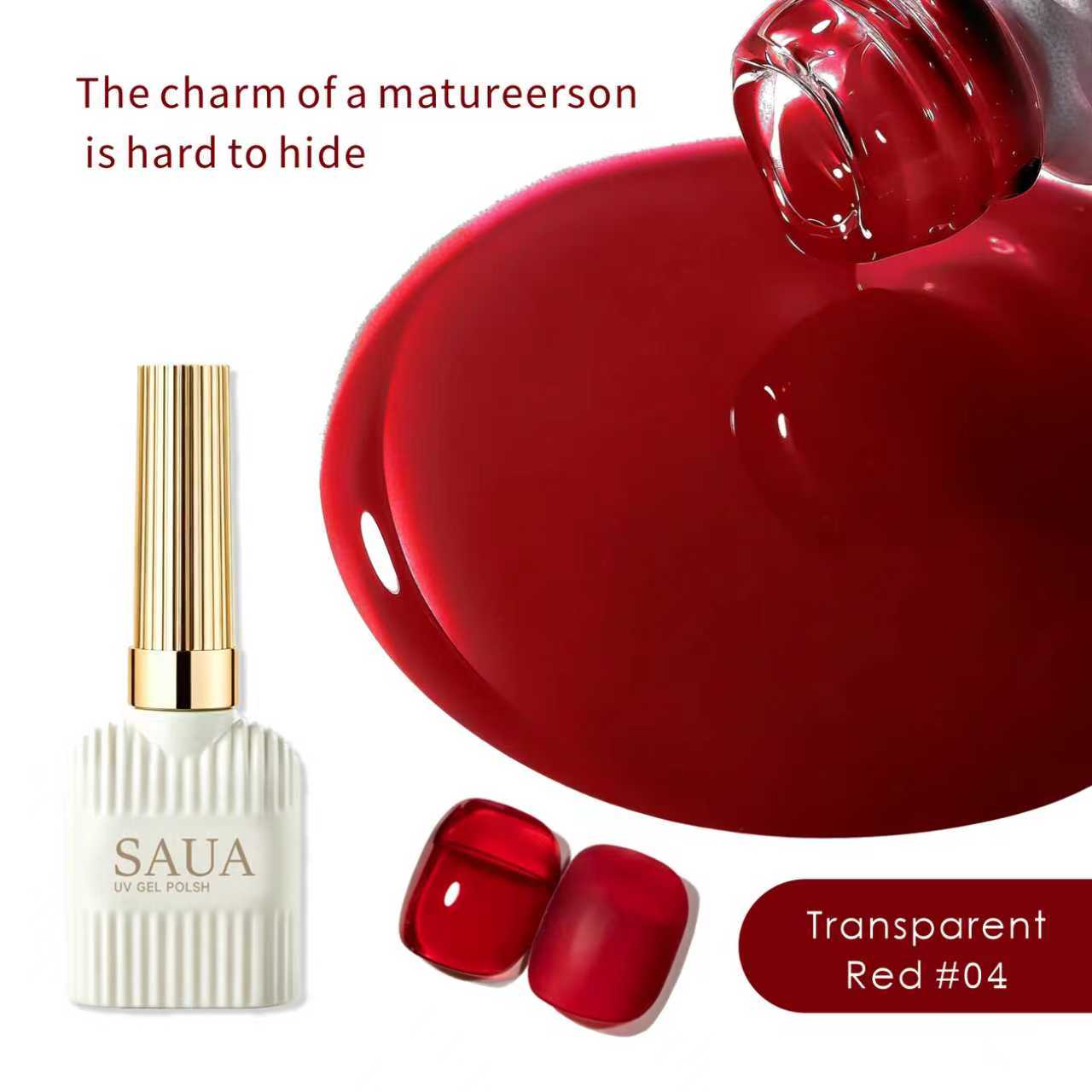 15ml Translucent Red Nail Poli - Nail Art Simple Elegant recension och pris