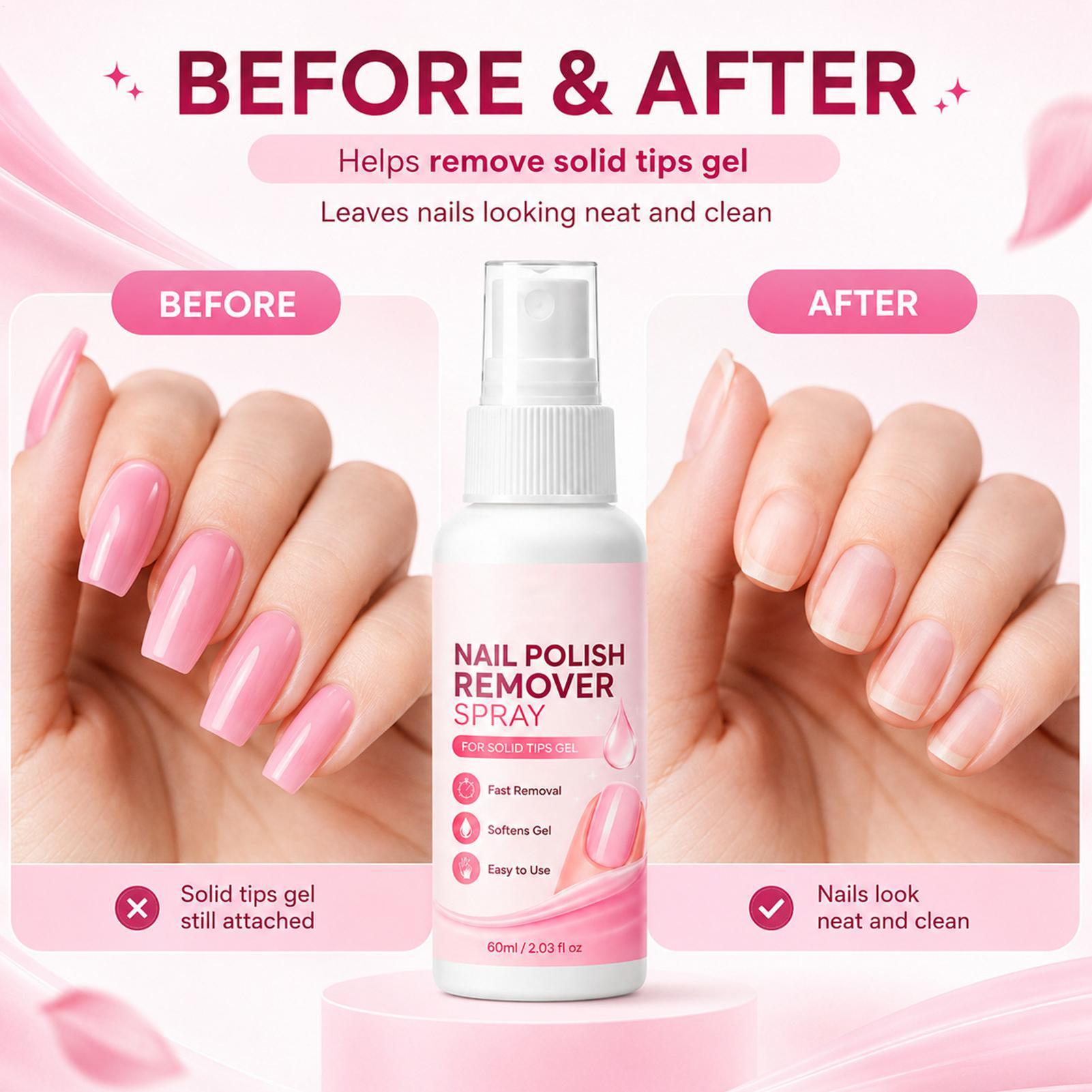 60ml Nail Remover Spray For Pr - Nail Art Fake recension och pris