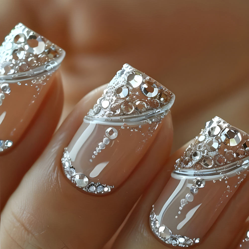 24Pcs Irregular French Fake Na - Nail Art Simple recension och pris