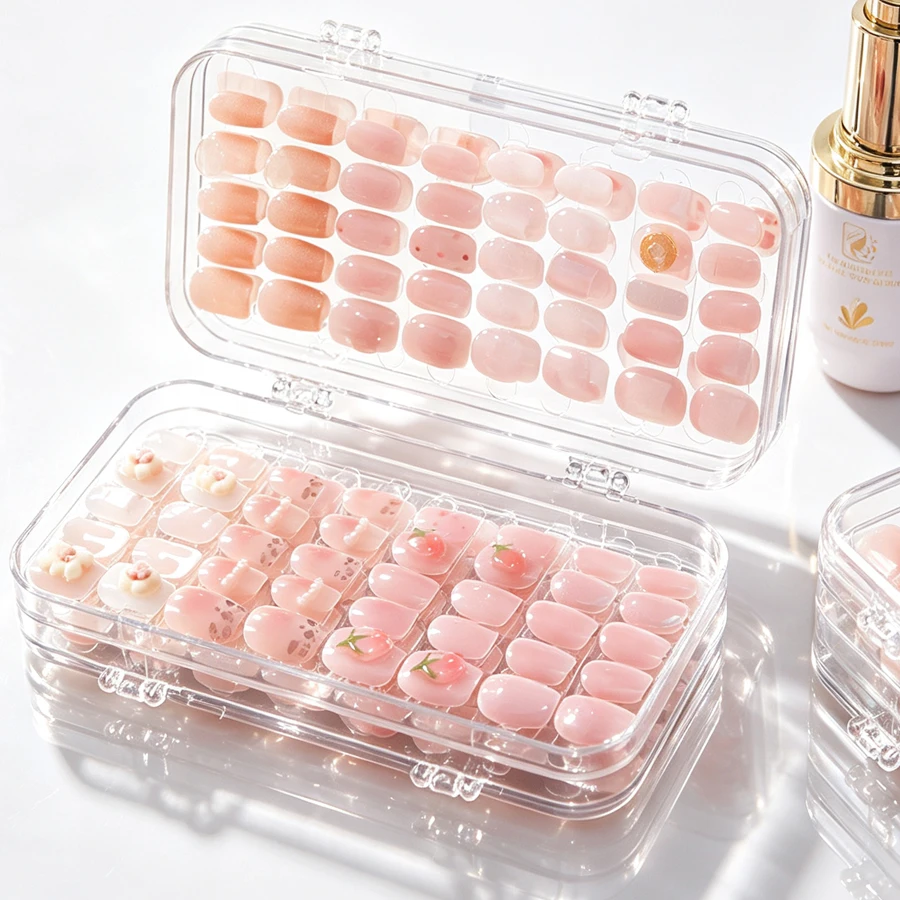 Clear Foldable Press On Nail S - Nail Art Simple recension och pris