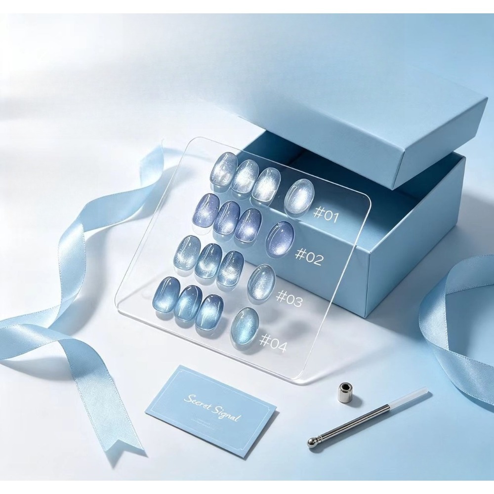 Gift Magnet Stick + Brush Glac - Nail Art Ice Blue recension och pris