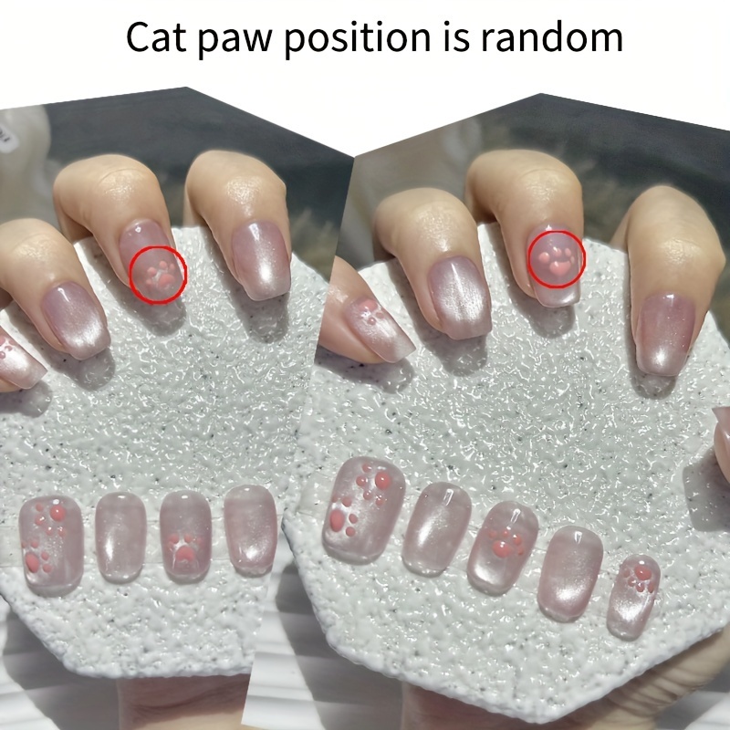 10 Pieces Cat Claw Flesh Pads  - Nail Art Cat Eye Simple recension och pris