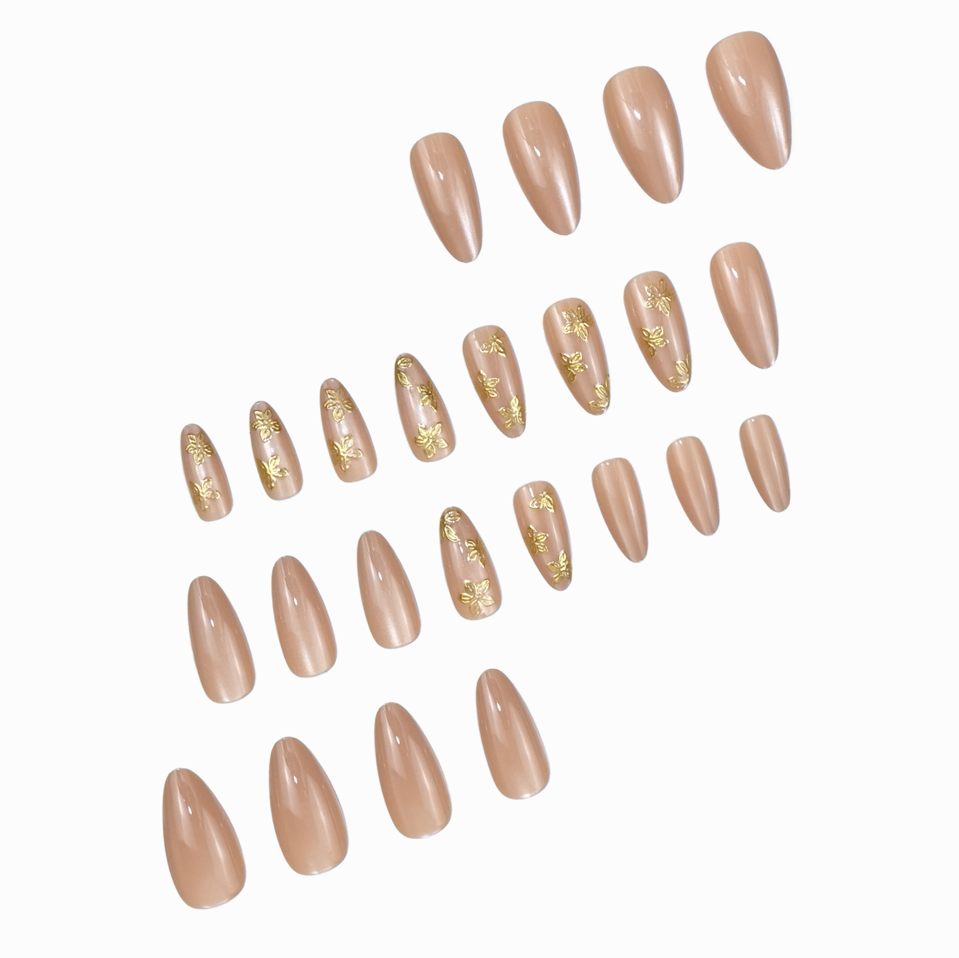 Cat Eye Almond Press on Nails  - Nail Art Cat Eye Simple recension och pris